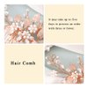 Heread Leaf Bride Wedding Hair Comb Crystal Bridal Hair Accessories Pearl Hair Piece for Women and Girls (B Rose Gold)