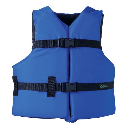 Onyx General Purpose Boating Life Jacket Youth, Blue (103000-500-002-12)