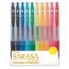 Zebra Sarasa Clip Gel Ink Ballpoint Pen, 0.7mm, 10 Color Set (JJB15-10CA)