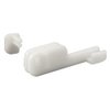 Prime-Line M 6090, 2 in. Reach, Nylon Construction, Shower Door Bottom Guide, White