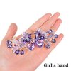 Sankuwen Luxury Butterfly Hair Barrettes Crystal Hair Clip Sparkly Metal Snap Hair Clip for Women Girls（Style-A,Purple）