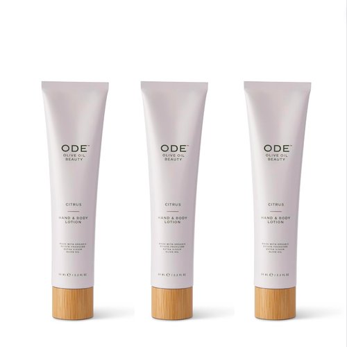 McEvoy Ranch Citrus Hand &amp; Body Tube Lotion OZ (3-pack) by ODE Olive Oil Beauty, Travel Size, Org...