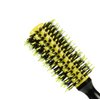 Healthcom 3 in 1 Ceramic & Ionic Bristle Round Barrel Hair Brush Set for Women & Men - Professional Styling, Blow Drying, Curling with Boar Bristle Brush & Scalp Comb (Yellow)