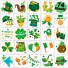 CHARLENT St Patrick's Day Temporary Tattoos for Kids Party Supplies - 74 Individually Sheets St. Patrick's Day Tattoos for Boys Girls Party Favors Goodie Bag Fillers