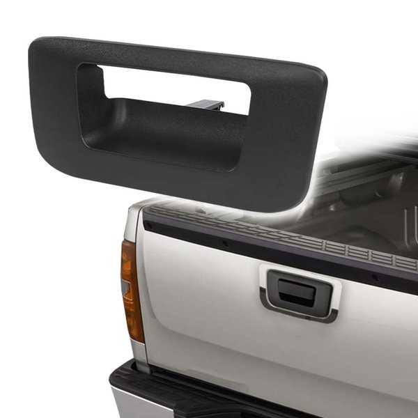 G-PLUS Tailgate Handle Bezel Compatible with Chevy Silverado/GMC Sierra 1500 2500HD 3500HD 2007-2014 Rear Tail Gate Latch Handle 15927251 GM1916107 22755303