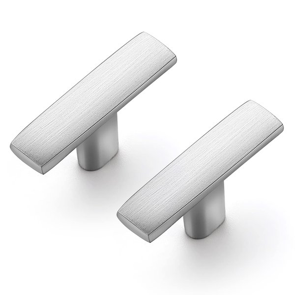 Ravinte 1-3/4 Inch Curved Cabinet Pulls Kitchen Cupboard Hardware Zinc Alloy Brushed Nickel Cabinet Pulls 1.75”Length,30 Pack