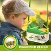 2 Sets Bug Catcher Kit for Kids, Bug Collection Kit Gifts with Retractable 360° Rotatable Magnifying Glass Insect Observation Box, Insect Clip, Butterfly Net, Tweezer, Outdoor Activities for Kids