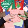 PARTYWIND 32 PCS Christmas Cards and 32 PCS Slap Bracelets for Kids, Christmas Holiday Greeting Cards for Party Decorations Supplies, Goodie Bag Stocking Stuffers Toys