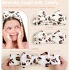 Spa Headband for Women Washing Face Girls Skincare Headbands Makeup Cheetah Print Leopard Face Wash Head Band Animal Print Christmas Gifts for Teen Girls