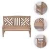 Gadpiparty Mini Wooden Bench Model Park Benches Miniature Ornaments Dollhouse Landscape Decorations Artificial Scene Furniture Double Chair Dollhouse Accessories Decor