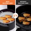 SIUDANGKA Air Fryer Silicone Liners for Ninja/COSORI/Gourmia/PowerXL/InstantPot/Fabuletta/Philips Air Fryer, and Most 3 to 7 QT Airfryer