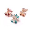 6 PCS Women Lady Alloy Rhinestone No-Slip Mini Hair Claw Small Bang Jaw Clip Hair Clamp Hair Grip Hair Pin (B#)