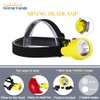 Hunting friends Safety Mining Lamp White Light Rechargeable Headlamp Miners LED Coon Hunting Lights Waterproof & Explosion-Proof Camping Lights Hard Hat for Night Running Fishing