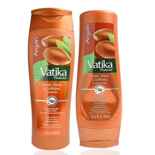 Dabur Vatika Naturals Shampoo and Conditioner Set (Argan)