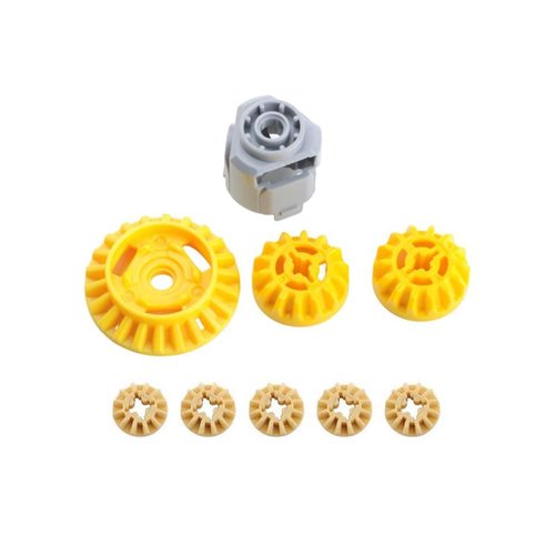 New Version Differentials Gears MOC Technical Modification Parts Compatible with Standard Building Blocks