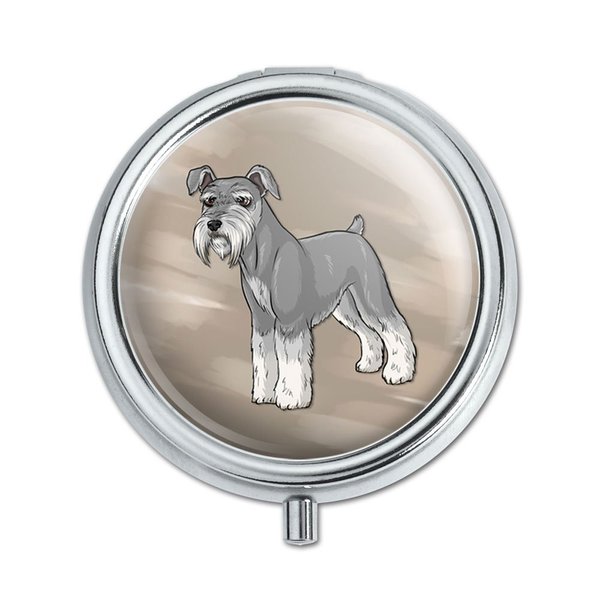 Miniature Schnauzer Pet Dog Pill Case Trinket Gift Box