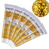 SUMEITANG 6PCS Gold Face Body Glitter Gel，Holographic Chunky Sequins Body Glitter Paint for Party Singer Concerts Music Festival Rave Accessories for Girls Women Face Body DIY Sparkling Makeup