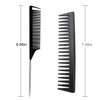 Teasing Hair Brush, Hair Styling Comb Set 4 PCS, Rat Tail Comb Edge Brush, Hair Tail Tools for Women Girls Kids Braiding Backcombing Styling (Black)
