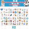 144PCS Veterinary Temporary Tattoos Stickers Vet Medicine Technician Themed Party Favors Supplies Birthday Party Decorations Gifts for Kids Girls Boys Classroom Rewards