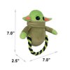 Buckle-Down Dog Toy, Plush and Round Rope Star Wars The Child Green Black