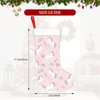 Cartoon Unicorn Christmas Stocking,17.7" Xmas Fireplace Hanging Stockings Decoration Stockings for Family Holiday Party Decoration（1 Piece）