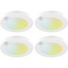 JULLISON 4 Inch Field Selectable 5CCT LED Motion Sensor Ceiling Light, 120V Wired Closet Light, 10 Watts, 600Lm, CRI80+, Non-dimmable, ETL Certified, Wet Location, Round/White, 4 Packs …