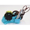 Blue Heat Tape Dispenser Sublimation - Multiple Roll Cut Heat Tape Dispenser Sublimation for Heat Transfer Tape, Semi-Automatic Tape Dispenser with Compartment Slots and 1" & 3" Double Reel Cores