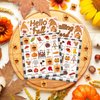 JUESMOS Fall Game Gnome Bingo Game Cards 24 Players Fall Bingo Game for Adults Autumn Harvest Fall Festival Party Games for School Classroom Family Activities Thanksgiving Party Favors Supplies