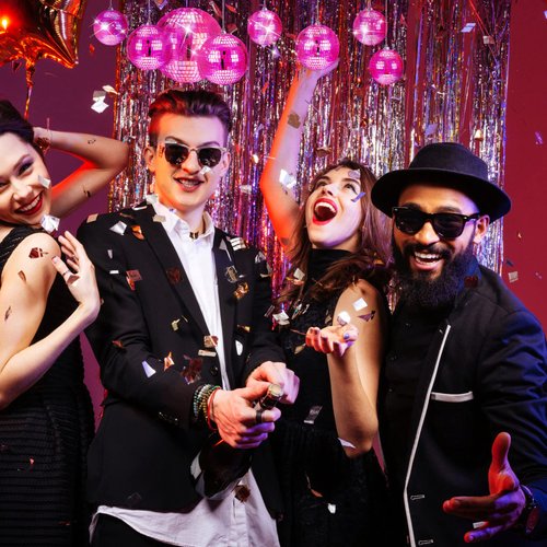 12 Pack Disco Ball Mirror Ball with Hanging Ring for Fun Retro Disco Party Decorations Party DJ Lighting Effect Stage Props Game Accessories, 5.91 Inch, 3.94 Inch, 3.15 Inch, 2.36 Inch (Pink)