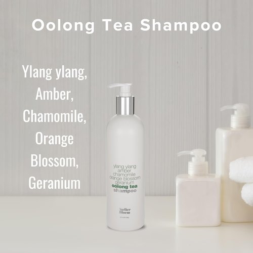 Kimpton Style Atelier Bloem Oolong Tea Hydrating Shampoo - 16 oz. - Hotel Collection - Bath & Body - Ylang Ylang, Amber, Chamomile, Orange Blossom, Geranium