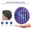 FIABC Silicone Curl Brush,Africa Comb,Magic Curly Hair Brush Twist Hair,Afro Pick,Men Women Boys Girls Wave Curler Tool,1 Set (Purple)…