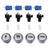 Arcade Buttons 4 × LED Arcade Button Kit Part 1 Player + 2 Player + LED Buttons DIY Arcade Push Buttons Player Single Double for Arcade Machine Arcade Games