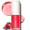 THESAEM Eco Soul Lip Oil 02 Berry - Plumping & Hydrating Lip Oil to Nourish & Moisturize Lips – Berry Extract & Rose Water - Lips Soft & Glossy for Dry Lips, 0.21 fl.oz.