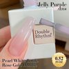 Double Rhythm 15ML Gel Polish Jelly Sheer Pastel Light Milky Color 1 PC 0.53 OZ Bottle Nail Polish Art Salon at Home for Women Girls (Violet Pink-B-A1314)