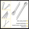 Seept 200pcs 13-Values Cotter Pin Assortment Kit 304 Stainless Steel Cotter Pins Hitch Pin Clip Tractor Cotter Pin Used for Hitch Pin Lock System, Trucks, Engine Repair in Towing Hitch Clips & Pins