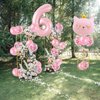 Cat Birthday Decorations, Cat Balloons, Pink 6 Balloon Number, Cat Themed Birthday Party Decorations, 6th Birthday Decorations For Girls