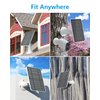 Solar Panel Compatible with Eufycam 2C/2C Pro/E40/E20/2/2 Pro/E, 5V 4W Solar Panels for Camera, Continuous Power Supply, Micro USB & Type-C Port 9.8ft Cable, IP65 Waterproof, Secure Wall Mount, 1 Pack