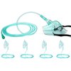 4 Packs Pediatric Elongated Standard Oxygen Mask with 6.6' Tubing and Adjustable Elastic Strap - Size M