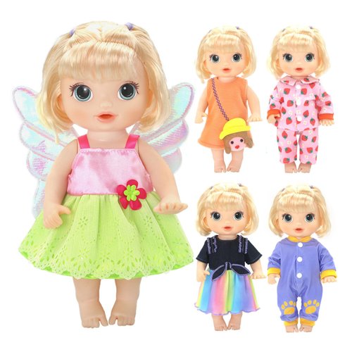 WhaleMire 12 inch Doll Clothes Set (Pack of 5), Doll clothes for 10 inch doll / 11 inch doll and 12 inch doll