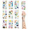 Tropical Ocean Fish Temporary Tattoos,10 Sheets Ocean Animals Under The Sea Marine Life Fake Tattoo Stickers Waterproof Cartoon Tattoos for Boys Girls Kids Party Supplies