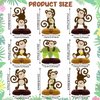Monkey Honeycomb Table Centerpieces Jungle Party Decorations,Kids Jungle Safari Animal Themed Birthday Baby shower Party Supplies,Monkey Table Toppers Centerpieces Decor