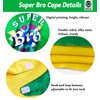 D.Q.Z Superhero-Cape for Kids with Mask, New Sibling Gifts for Big Brother Role Play Birthday Family Halloween Party (Green)