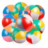 Coogam Inflatable Beach Ball Classic Rainbow Color Birthday Pool Party Favors Summer Water Toy Fun Play Beachball Game for Kid Boys Girls 8 to 12 Inches from Inflated to Deflated (10 PCS)