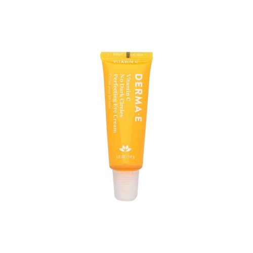 Derma E Vitamin C No Dark Circles Perfecting Eye Cream – Color Correcting Vitamin C Eye Cream with Turmeric and Caffeine for Fine Lines and Under Eye Puffiness, 0.5 Oz