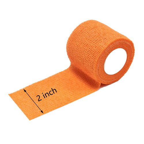 Self Adhesive Bandage Wrap, Vet wrap 2 inch, Vet Wrap for Dogs, Bandages Wrap for Human or Pets, 12 Pack