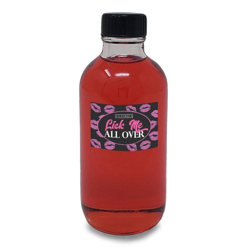 CLANRIZA Lick Me All Over Fragrance Oil Sweet Scented Natural Oil - Premium Quality Perfume Oil in Affordable Price - Clear Boston Glass Bottles with Black Cap - (1 Oz)