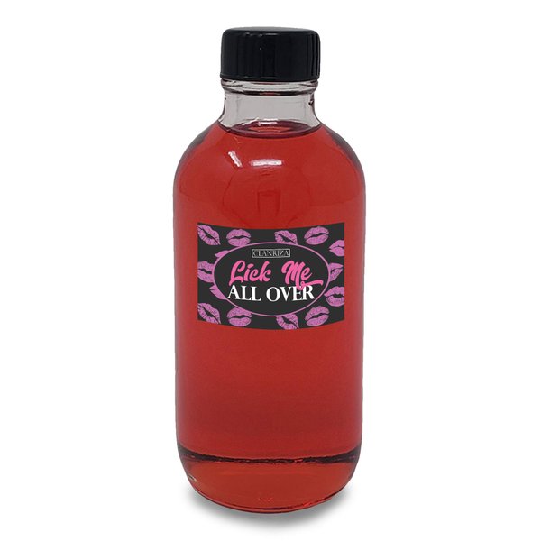 CLANRIZA Lick Me All Over Fragrance Oil Sweet Scented Natural Oil - Premium Quality Perfume Oil in Affordable Price - Clear Boston Glass Bottles with Black Cap - (1 Oz)