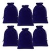 Lucky Monet 25/50/100PCS Velvet Drawstring Bags Jewelry Pouches for Christmas Birthday Party Wedding Favors Gift Candy Headphones Art and DIY Craft (25Pcs, Royal Blue, 2.8” x 3.5”)