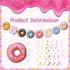 34 Pcs Donut Party Decorations Include 2 Pcs Donut Garland Banner and 32 Pcs Donut Hanging Swirl Party Supplies for Birthday Baby Shower Grow Up Party Favors