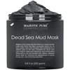 Majestic Pure Dead Sea Mud Mask for Face and Body - Natural Skin Care for Women and Men - Best Facial Cleansing Clay for Blackhead, Whitehead, Acne and Pores - 8.8 fl. Oz